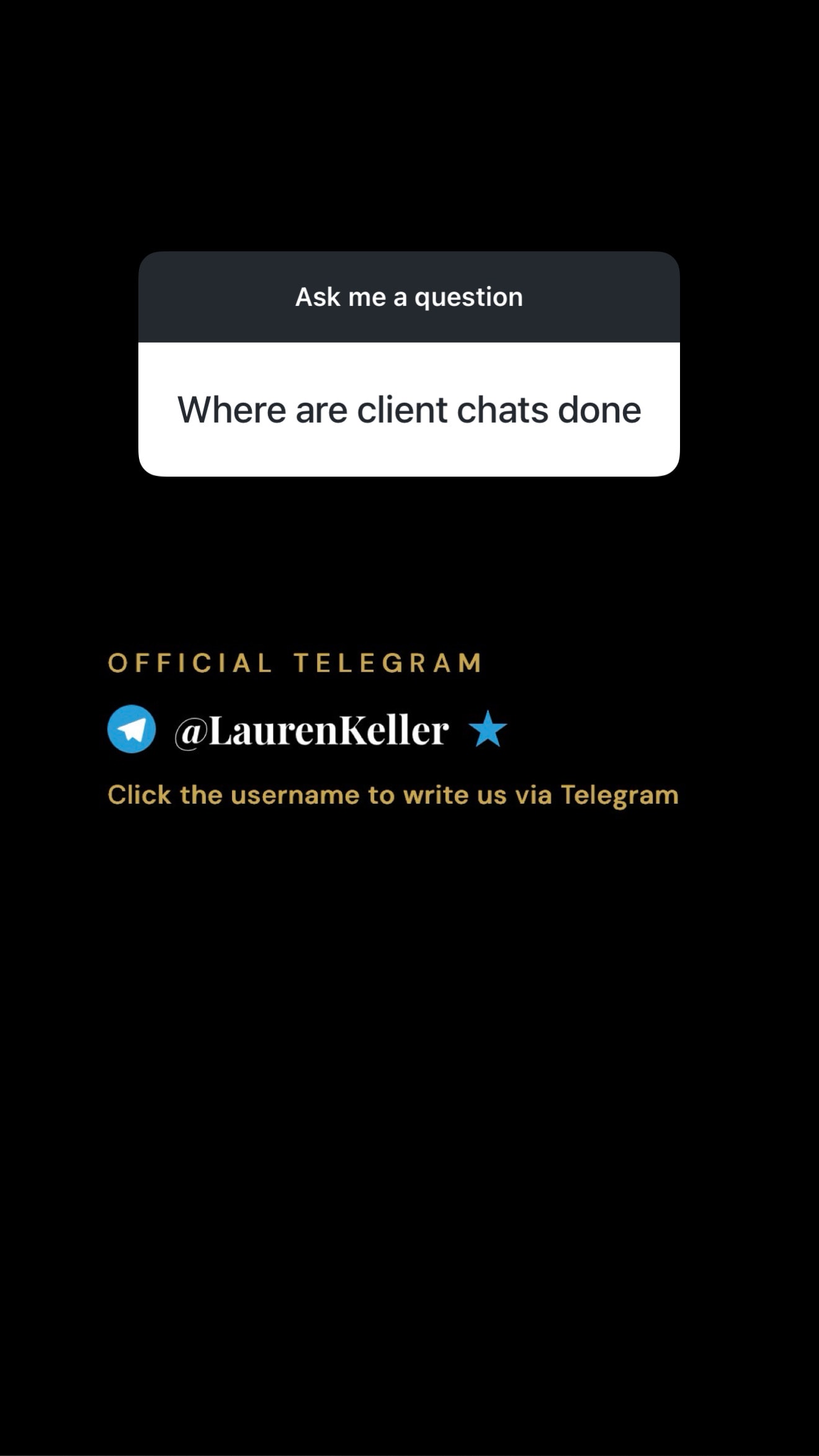Q&A from Instagram — Lauren answering a client question