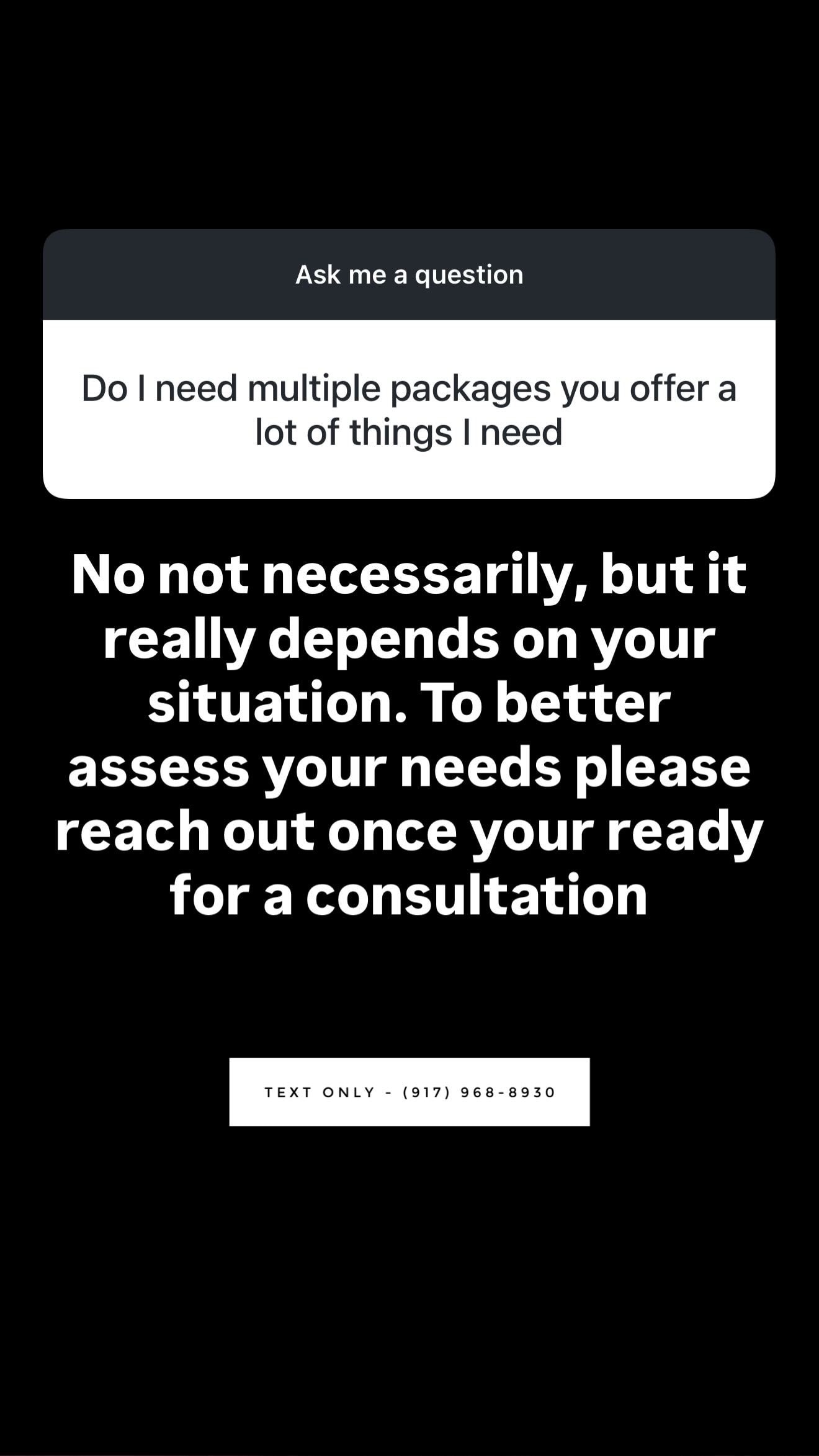 Q&A from Instagram — Lauren answering a client question