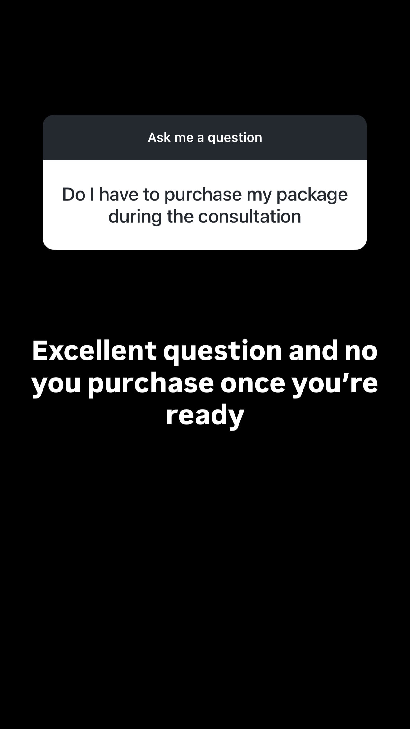 Q&A from Instagram — Lauren answering a client question